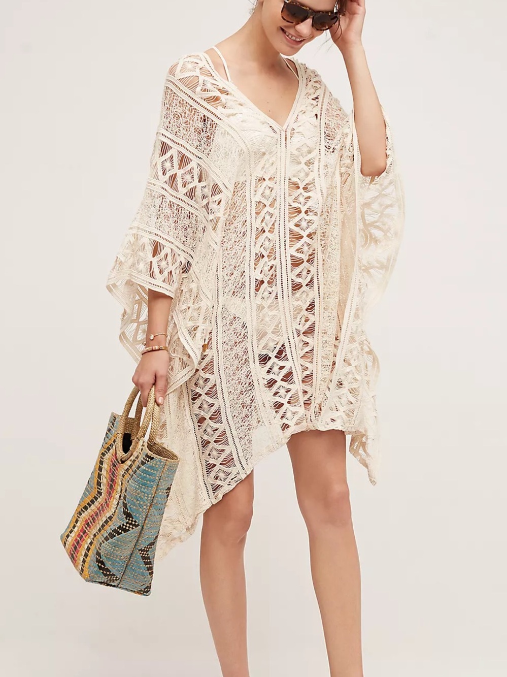 Eberjey Nora Crochet Cover-Up S/M